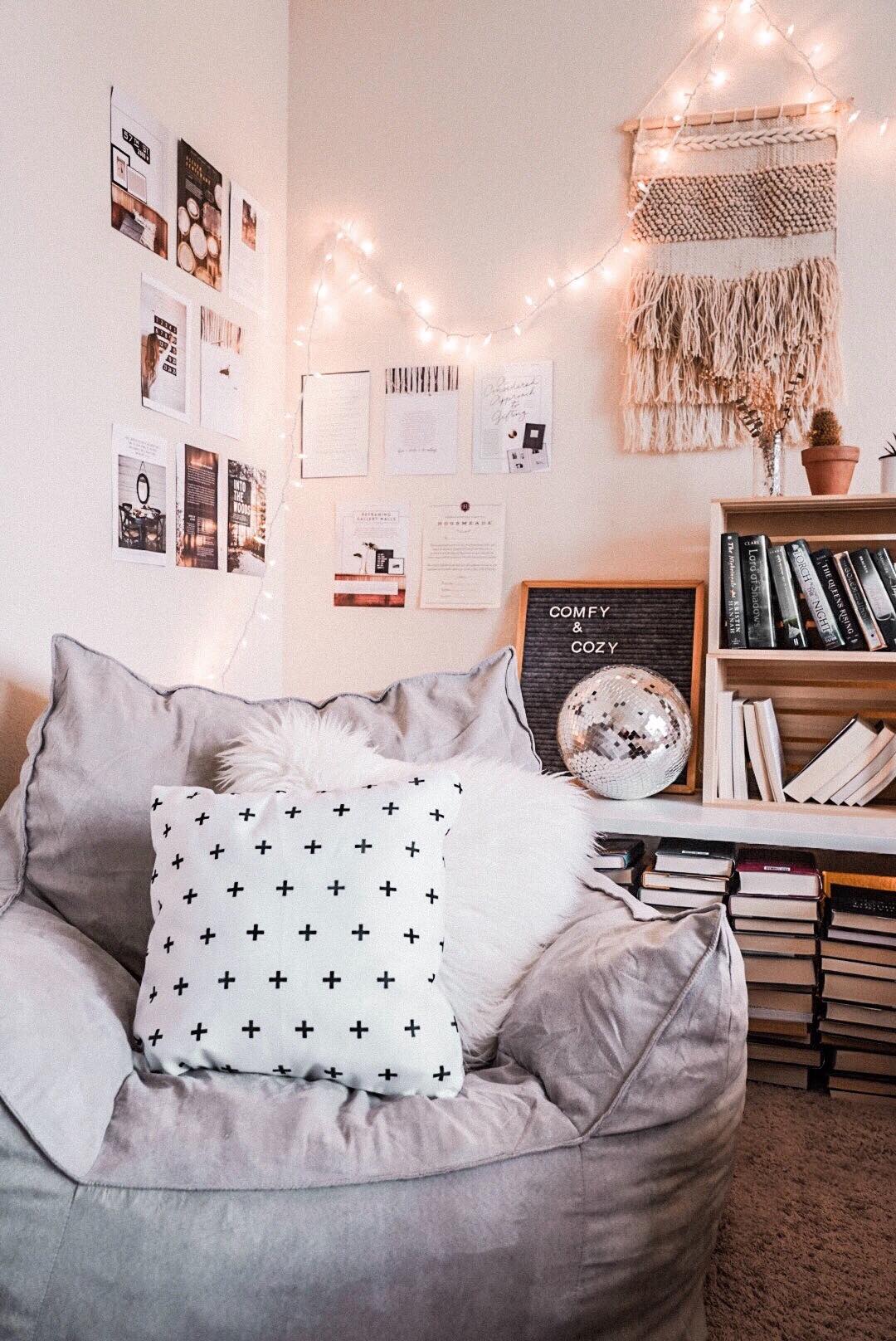 bean bag reading corner